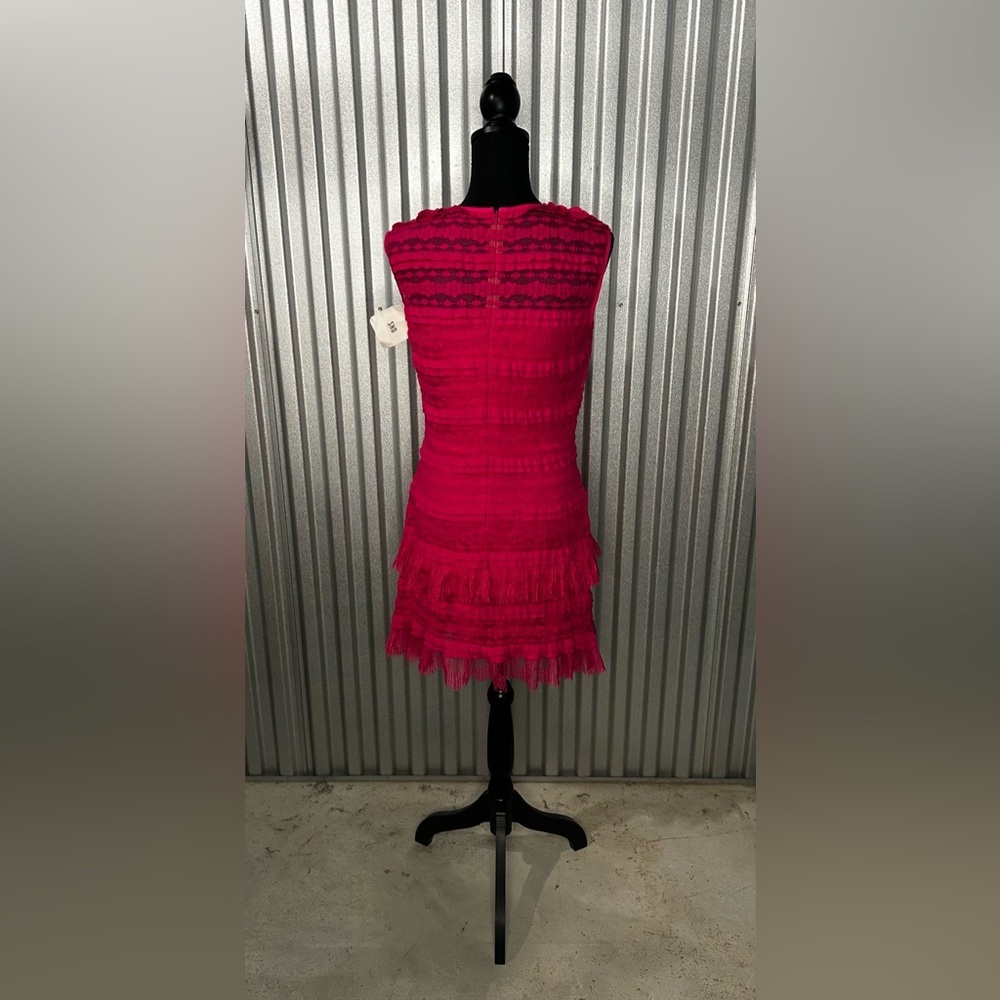 Women’s NWT Sho Tadashi Shoji Pink Sleeveless Midi Dress Designer Size Medium - Picture 2 of 4